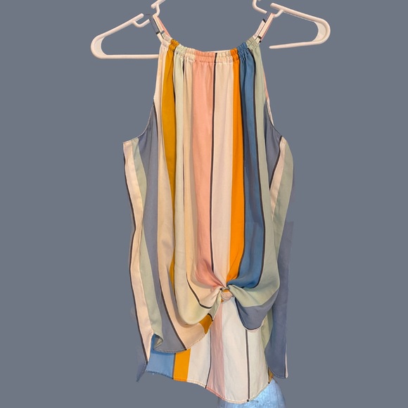 LOFT Tops - Loft Very Cute Striped Spaghetti Strap Blouse